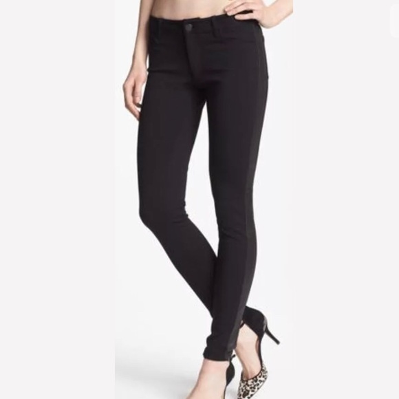 PAIGE Pants - PAIGE Jeggings Black Tuxedo Peg Super Skinny 31